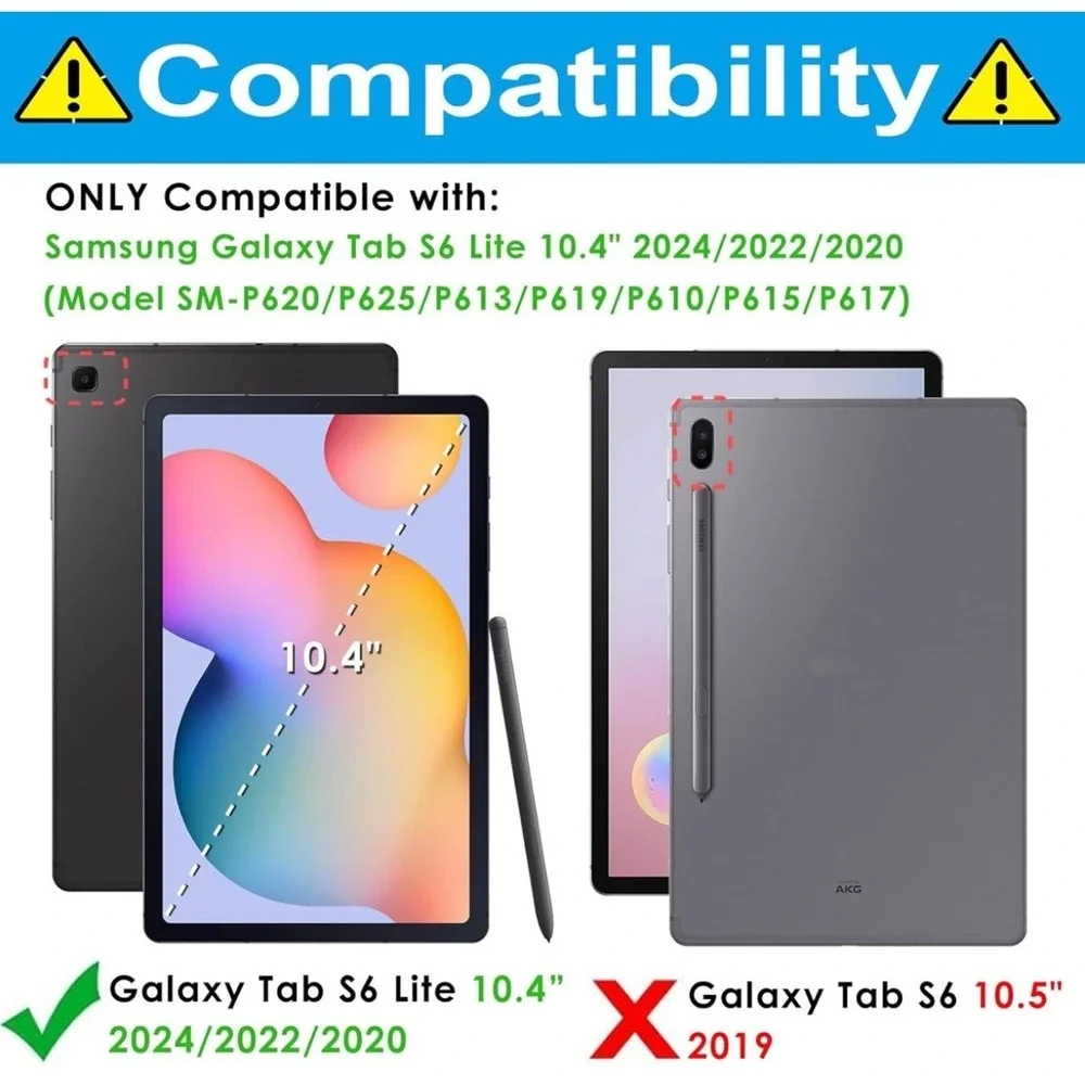 DETUOSI Case Compatible with Samsung Galaxy Tab S6 Lite 10.4 inch